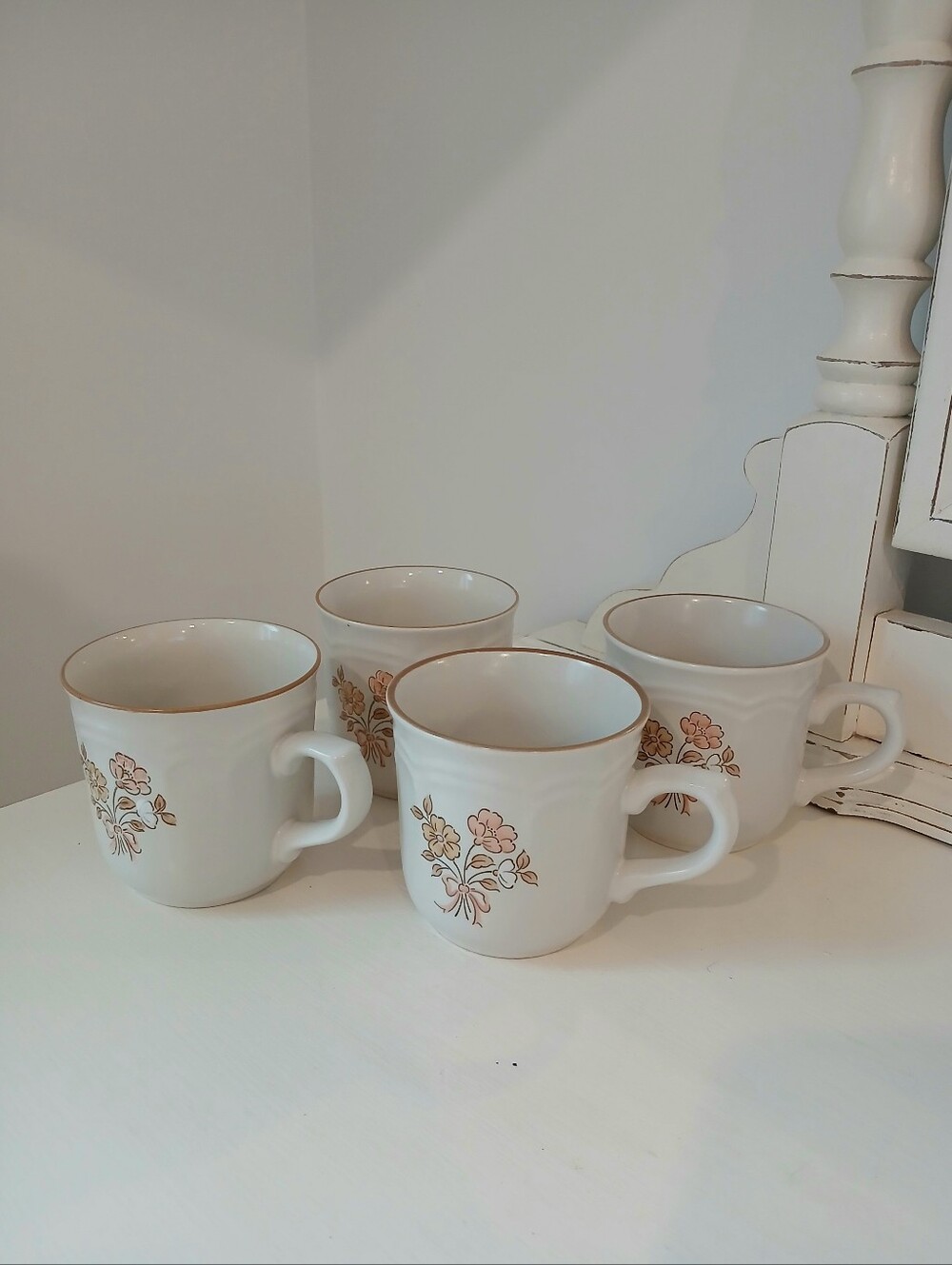 NEW✨️Vintage 1980s Cordella Burnet Collection Stoneware Mugs - Set of 4